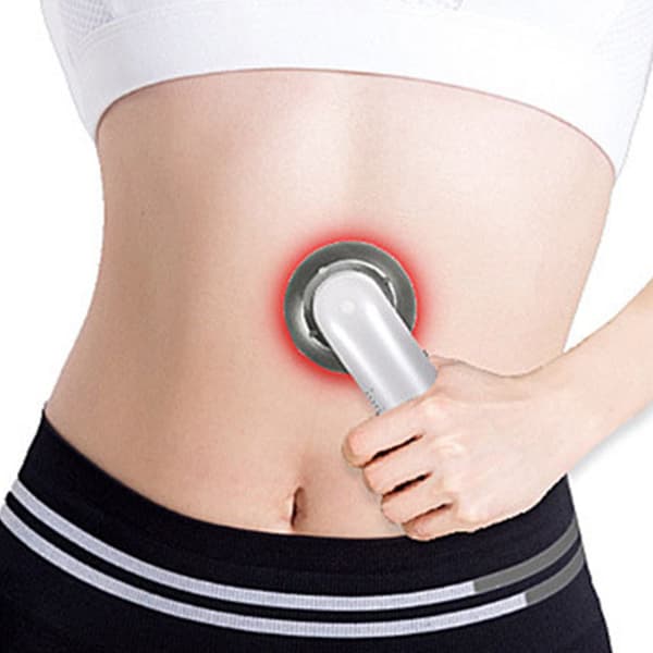 Kropsskulpturmaskine Rustfrit Stål Plast Elektrisk Cellulite Massager til Kvinder Piger Hvid US Stik