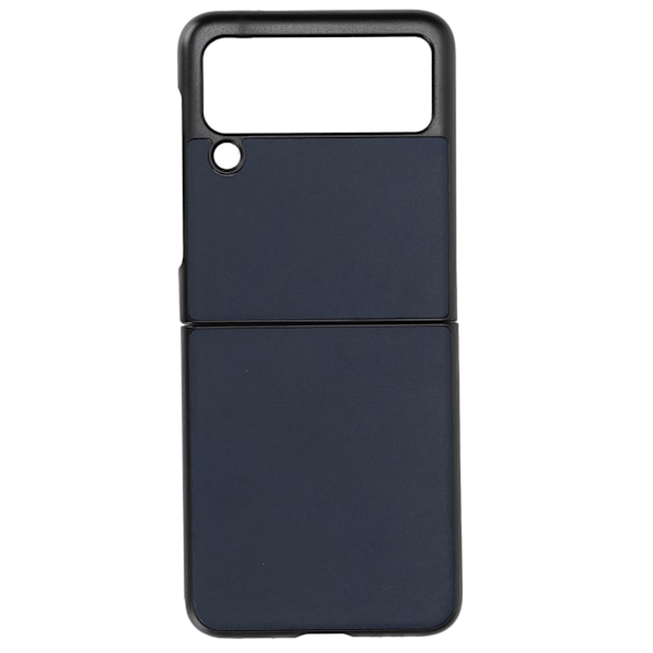 Læder Hard Case til Samsung Galaxy Z Flip 3 Mobiltelefon Stødsikker Anti-Scratch Cover Blå