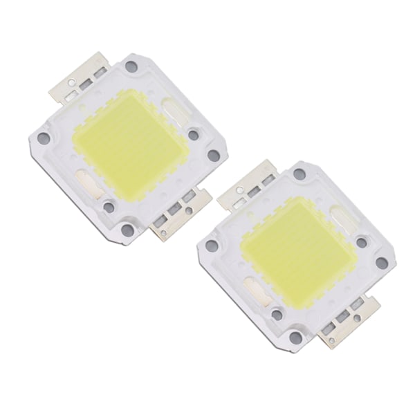 2 stk. 100W COB LED-lyschip 9600LM 6000K LED-lyschip-perler til LED-støbepære 32-36V