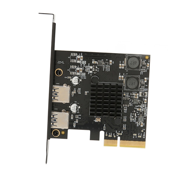 PCIE til USB3.1 udvidelseskort 10 Gbps stabil høj hastighed PCIE til 2 port USB3.1 Gen 2 værtscontroller udvidelseskort