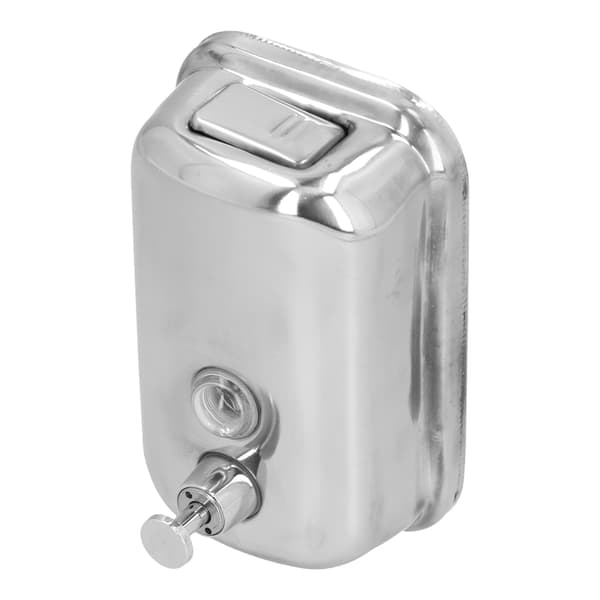 Tvåldispenser Manuell Väggmonterad Rostfritt Stål Duschgel Schampo Handtvåldispenser 500ml