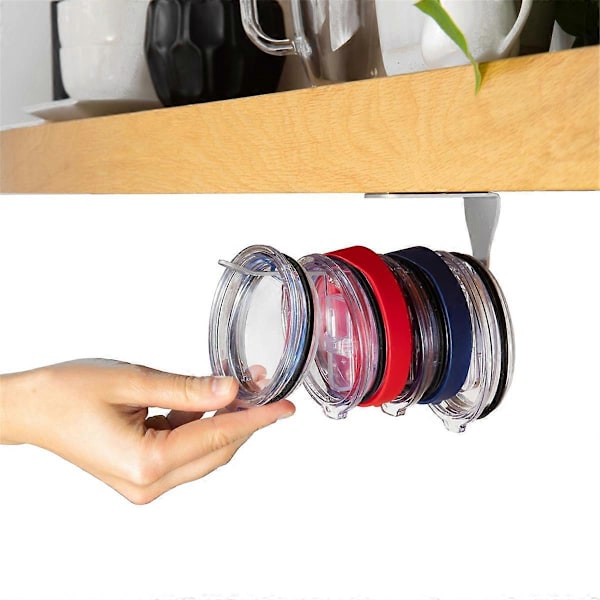 Tumbler Lokk Organizer 2024 Ny Tumbler Lokk Oppbevaring Selvklebende Lokk Krok