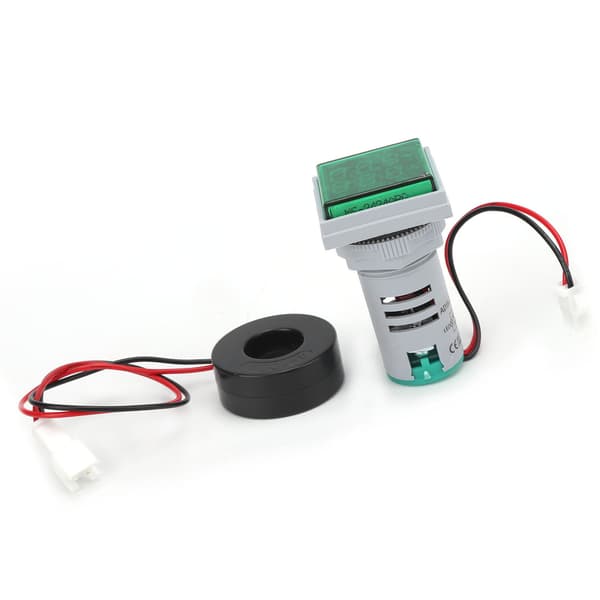 AD16‑22FVA 2-i-1 Voltmeter Amperemeter Spänningsströmmätare Testare Mätindikator Grön