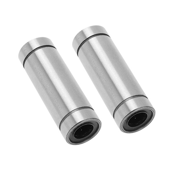 2PCS Cylinder Linear Motion Ball Bearing Nickel Plated Surface Linear Rail Guide Accessories för 3D-skrivare