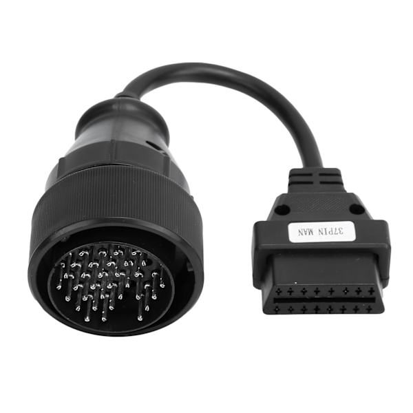 240 mm diagnostisk kontakt OBD2-kabel 37-polig huvud till 16-polig svart bärbar universell för lastbilar