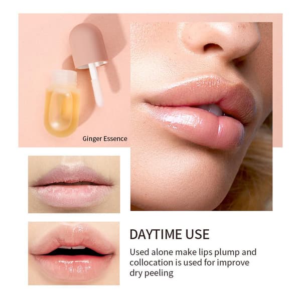 2 stk. læbeforstærkersæt Naturlig makeup læbeglans Læbeforstærker til fyldigere, hydrerede læber