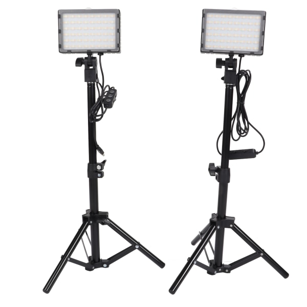 LED-påfyllingslys Dimbar 6000K USB LED-videolys med justerbart stativ for konferansesamtale Streaming videofotografering