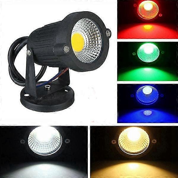 7w Ip65 Led-valonheitin jalustalla ulkokäyttöön maisemaan puutarhapolulle Ac85-265v -DGJR Punainen