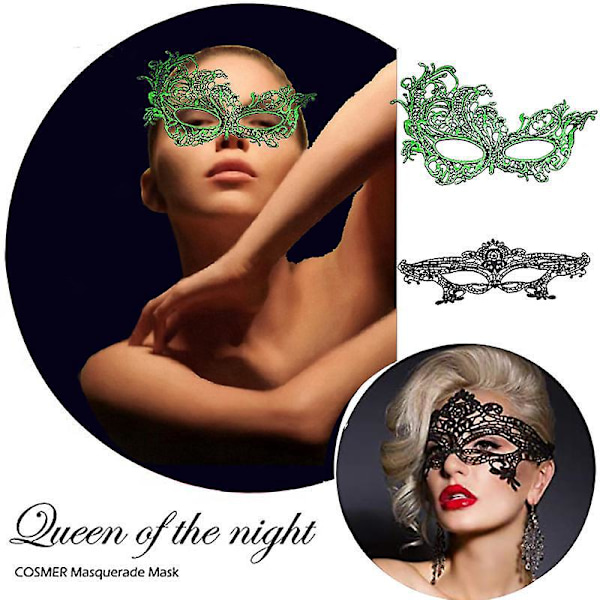 Elegante blonder venetianske masker for kvinner - perfekt for ball, kostymer og dansefester!