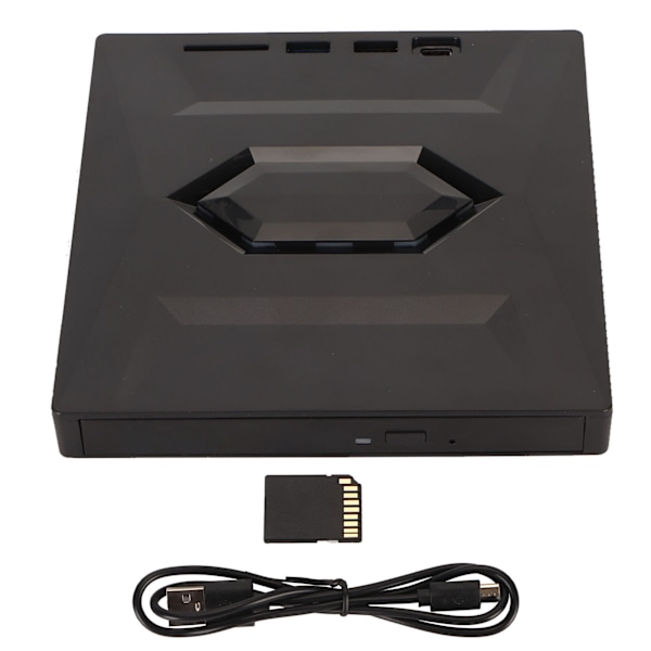 Extern DVD-enhet USB 3.0 Typ C Hög hastighet 5 Gbps Lagringskortplats Plug and Play DVD-brännare för bärbar dator stationär AIO