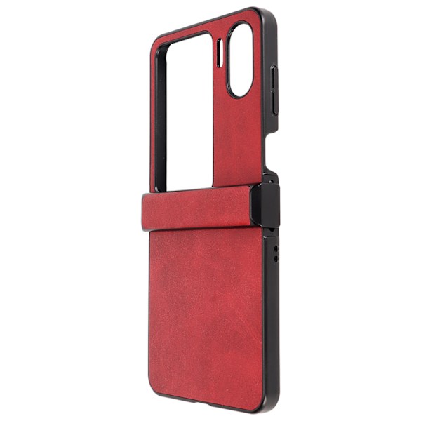 Fodral för Oppo Find N2 Flip i syntetiskt läder, ultratunt, stöttåligt telefonskydd för Oppo Find N2 Flip, rött