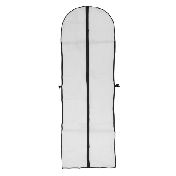 Garment Bags Large Size Foldable White with Black Border Dust Proof Clothes Protector for Wedding Dresses Long Dresses Suits