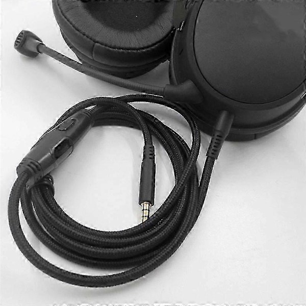 Kompatibel med -HyperX Cloud Alpha/-HyperX Cloud Core Flight Hodetelefonkabel med Volumkontroll Lydkontroll Hodetelefonkabel