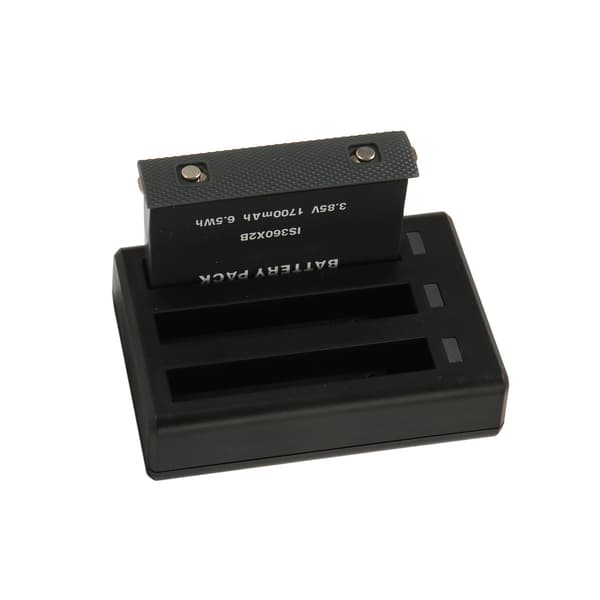 Action Camera Batterioplader 3 Slots Oplader til Insta 360 ONE X2 med Type C Ladekabel og 2 stk. Udskiftningsbatterier