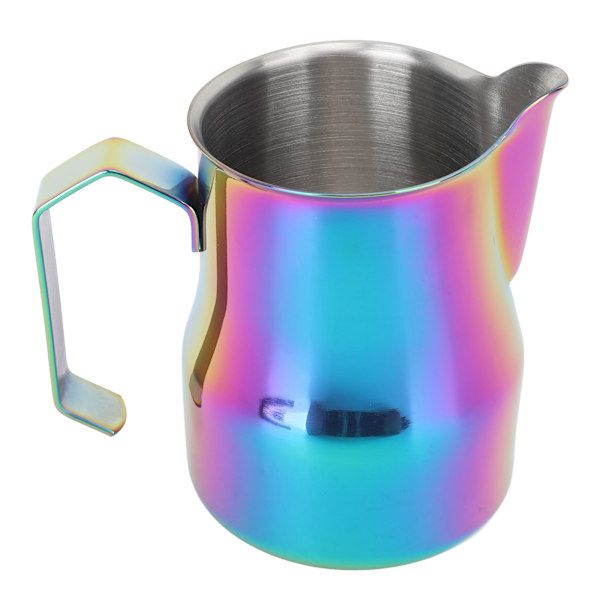 Mælkekande 450ML 304 Rustfrit Stål Skummende Kop Drypfri Kaffe Dampende Kande Farverig