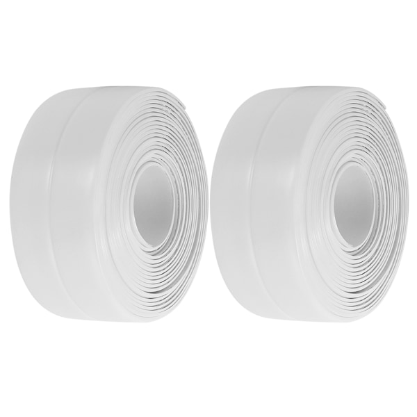 2 kpl vedenpitävää homeenesto PVC-keittiön kylpyhuoneen seinän tiivistysnauhaa 38 mm x 3,2 m valkoinen