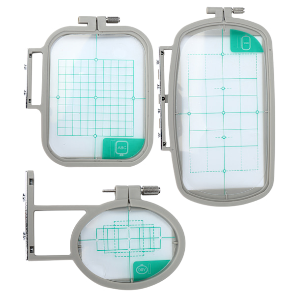 3-pack broderiram med hushålls multifunktionell broderi symaskin set för hemmet