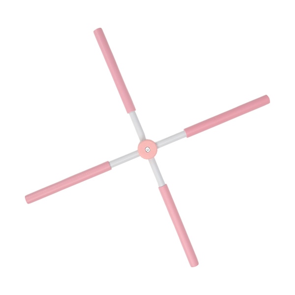 Yogapinnar Stretching Tool Puckelback Corrector Sticks Infällbar rygghållningskorrigeringsstav för vuxet barn Rosa