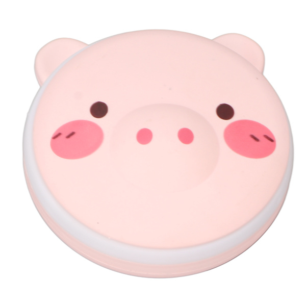 USB Handvärmare Söt Piggy Förhindra skållning Bärbar Handvärmare Power Bank med självlysande spegel för resekontoret