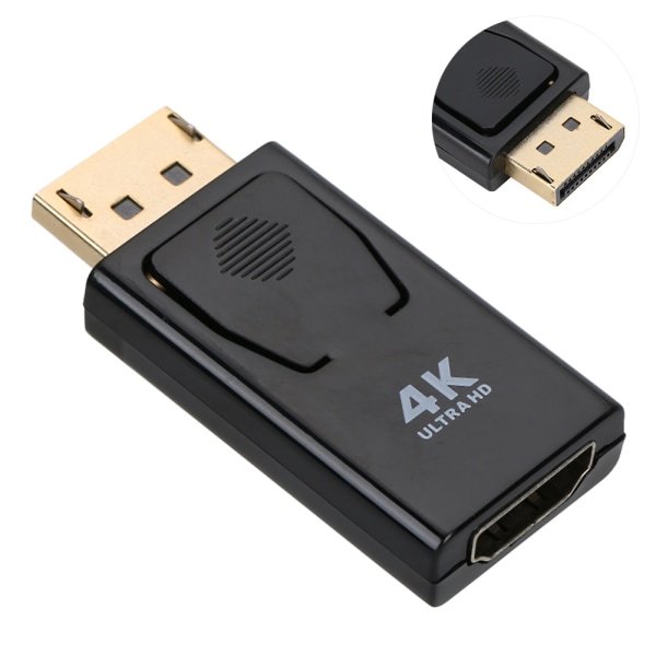 4Kx2K-näyttöportti DP-uros-HDMI-naarassovittimen muuntimen 1080P-muunninlaitteet