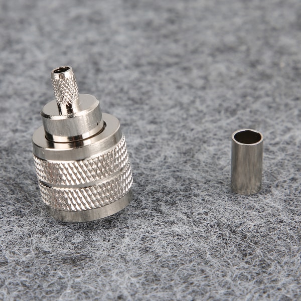 5 Styck UHF PL259 Hane Plug Crimp Coax Connector Adapter RF Connector