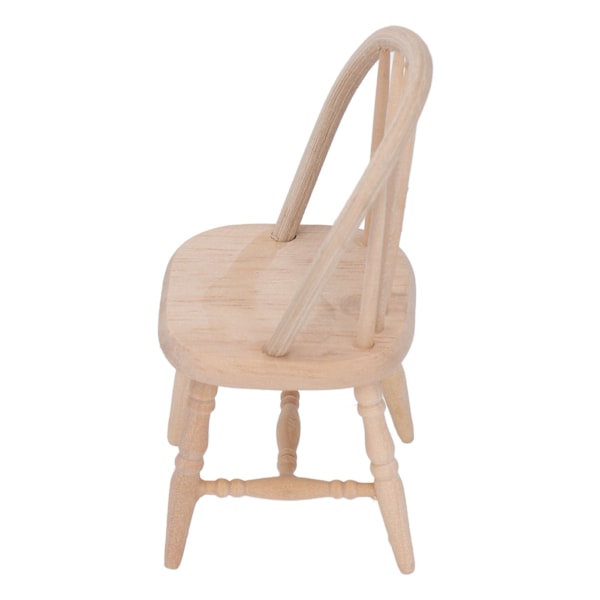 Dukkehus Tre Stol 1:12 Skala Enkelt Design Moderne Stil Dukkehus Miniatyr Møbler