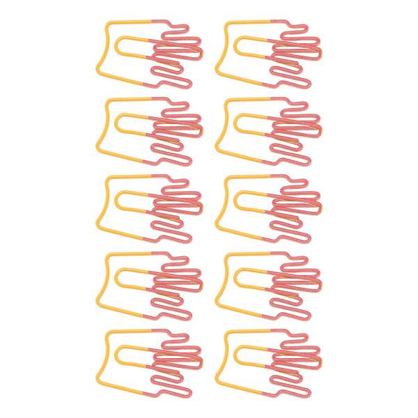 100 stk binders Søt pommes frites form galvaniseringsprosess Lett bærbar metall binders