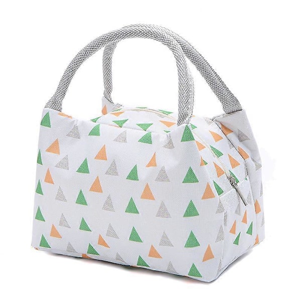 Isolert kjølebag for lunsj, Vanntett nydelig lerretslunsjbag, Perfekt størrelse lunsjbag for matboks for menn og kvinner, jobb, piknik eller reiseWh
