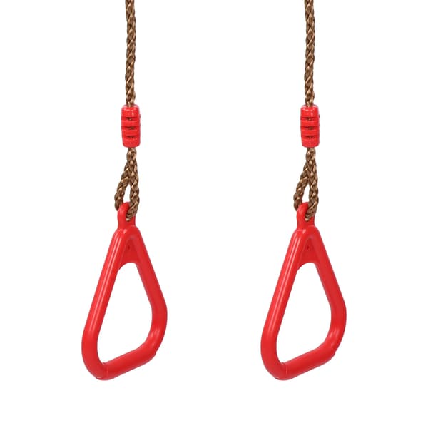 Barne- og Voksen Pull Up Ringer Plast Trapes Sving Triangulær Treningsstudio Fitness Sports Leke