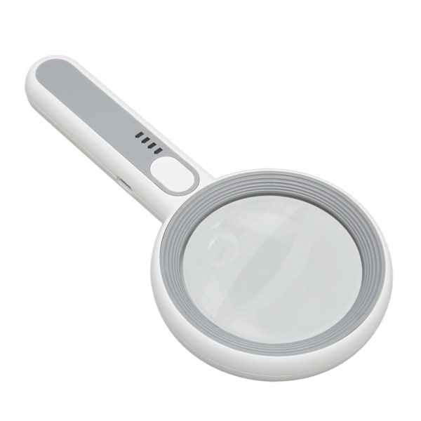 Lighted Magnifying Glass 5X 12X Ergonomisk Touch Switch LED Light 3 Modes Håndholdt Lup til Seniorer Læsning Smykker