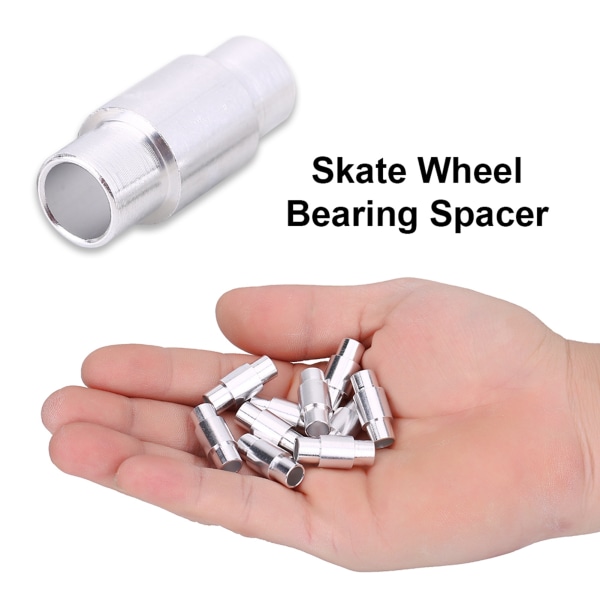 10 st skridskohjullager av aluminiumlegering stegat distanshållare Byte av inlines-skor
