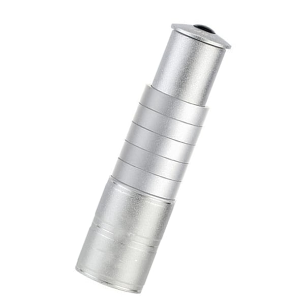 Cykelgaffelstam Höjare Förlängare Aluminiumlegering Justerbar Cykelstyre Höjare Huvud Adapter för Mountainbike Landsvägscykel Förlängd Silver