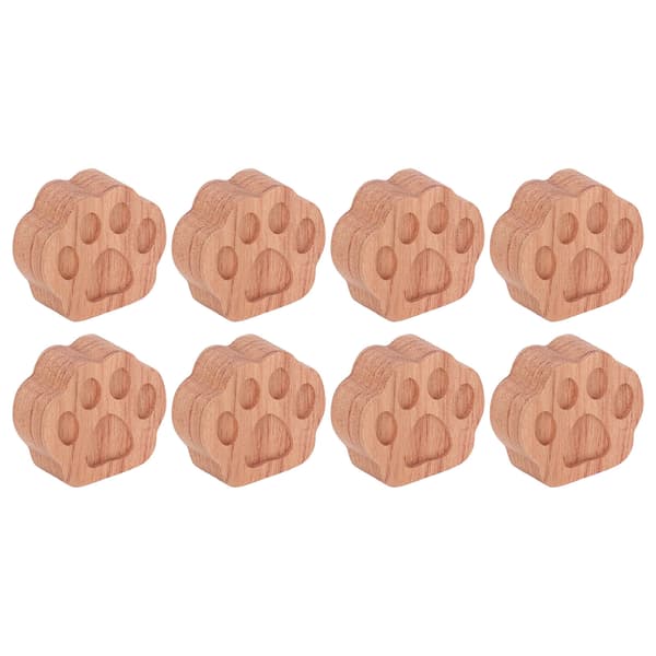 8 stk. æterisk olie bil diffuser kattepoteform enkel kompakt palisandermateriale naturlig stil aroma diffuser