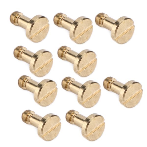 10 sæt bogbindingsskruer, nem binding, adskillelse, robuste DIY-hæfterivetter til læderhåndværk, hæfte 6,5x7 mm