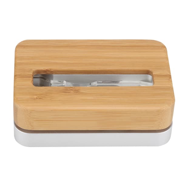 Samdi-pöytäpuhelimen latausalusta iPhone 6S/6 Plus/iPhone 7/7 Plus/iPhone 8/X:lle, hopea