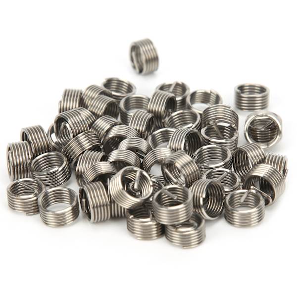 50 stk. gevindindsatser han-hun reduktionsmøtrik reparationsværktøj rustfrit stål fastener M8x1x1D
