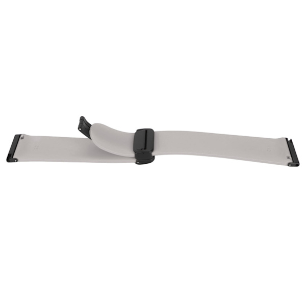 Silikonband Snabbkoppling Sportklockarmband med 24mm Magnetiskt Fällbart Spänne Passar för Suunto 7 9 D5i Grå