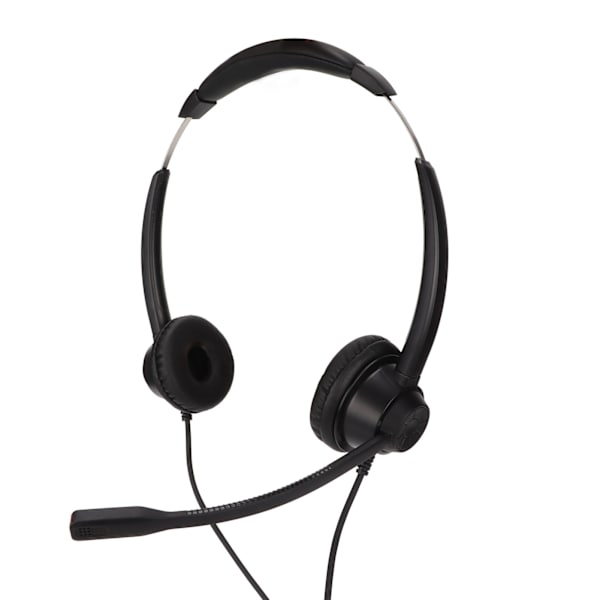 Call Center Headset Brusreducerande mikrofon stöder justering av högtalarvolym 3,5 mm affärsheaset