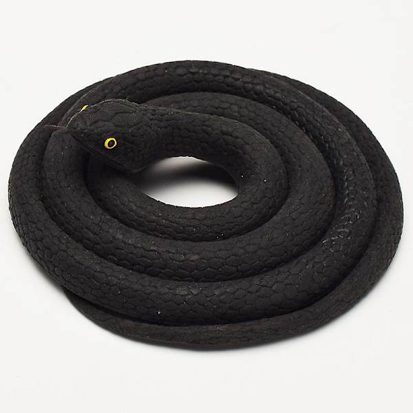 Realisttisk Gummislang Leksak - 80cm Mamba för Trädgårdsprydnader och Skämt