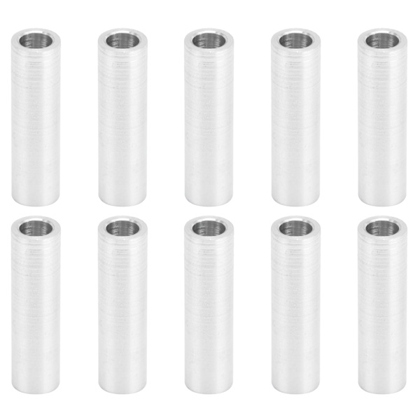 10 stk runde afstandsholdere i aluminiumlegering, gevindløse afstandsholdere, 6 mm udvendig diameter, 22 mm lange