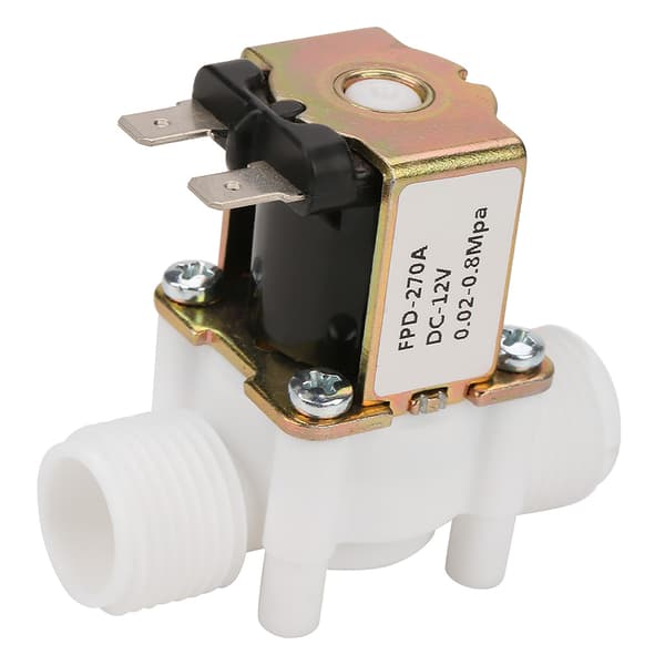 12V G1/2\" NC Elektrisk Plast Vandindløbsventil Solenoidventil til Vanddispenser