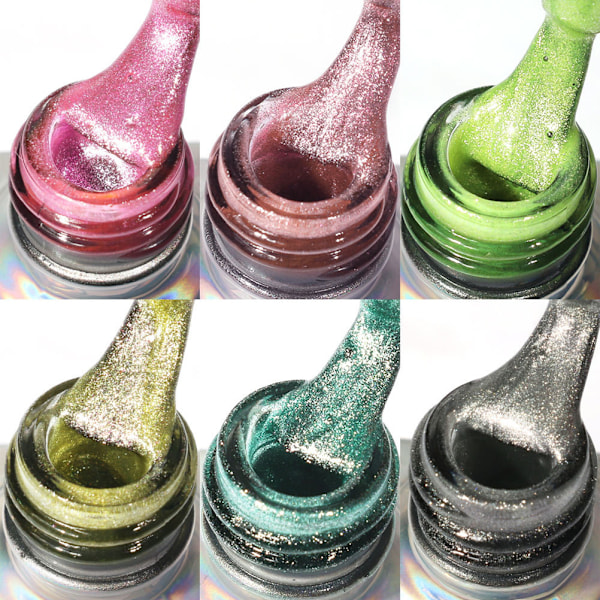 7ml Cat Eye UV-geelilakka Soak Off Cat's Eyes -geelilakka manikyyriin ja kynsien koristeluun