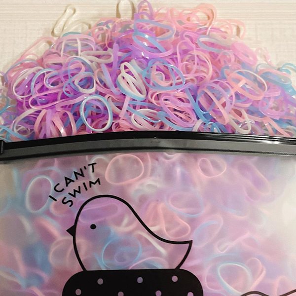 1000 stk Elastiske Hårstrikk Fargerike Små Høy Elastiske Gummistrikk for Jenter Småbarn Barn Baby