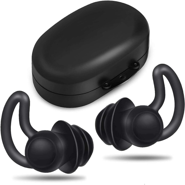 Ultra Comfortable Silicone Earplugs for Sleep - Noise Cancelling, 2 Pieces