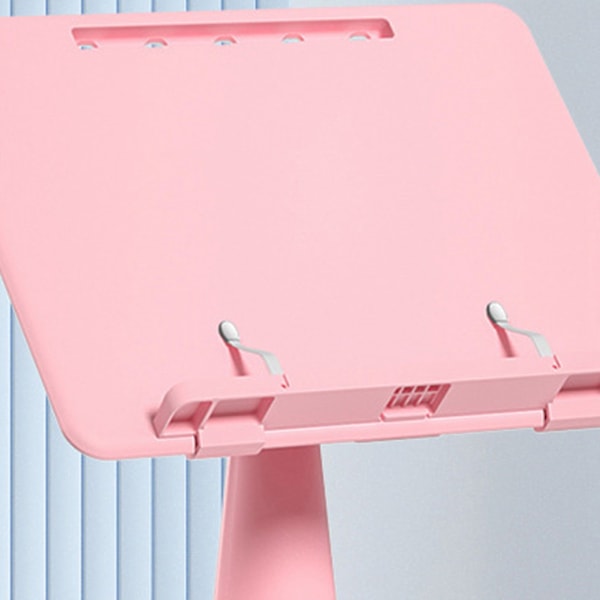 Boglæsestativ Justerbar Foldbar Multifunktionelt Skrivebordsbogstativ Bogstativ til Børn Sakura Pink