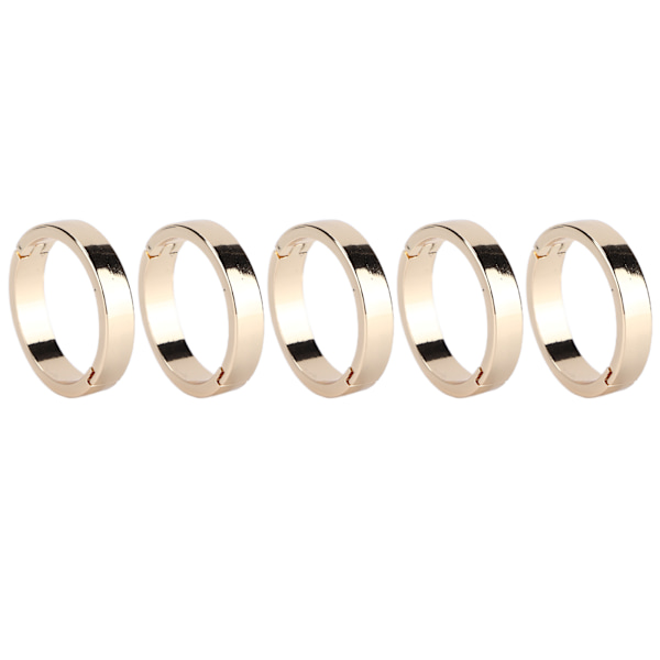 5 st runda karbinhakar i slitstark legering, tillbehör för spiralblock, ytterdiameter 35 mm, innerdiameter 30 mm