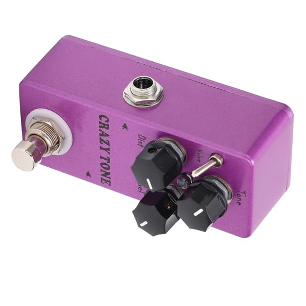 Distortion Guitar Effekt Pedal Crazy Tone Fuldstændig Analogt Kredsløbstilbehør til Elektrisk