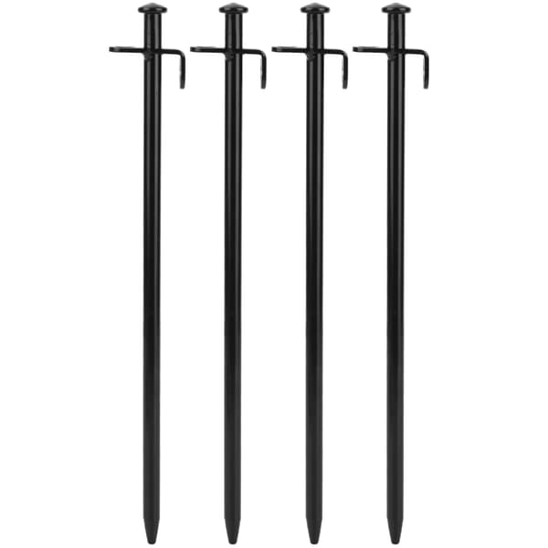 4 ST stål förlängda utomhusresor camping strand tältpinnar markspik (30 cm)