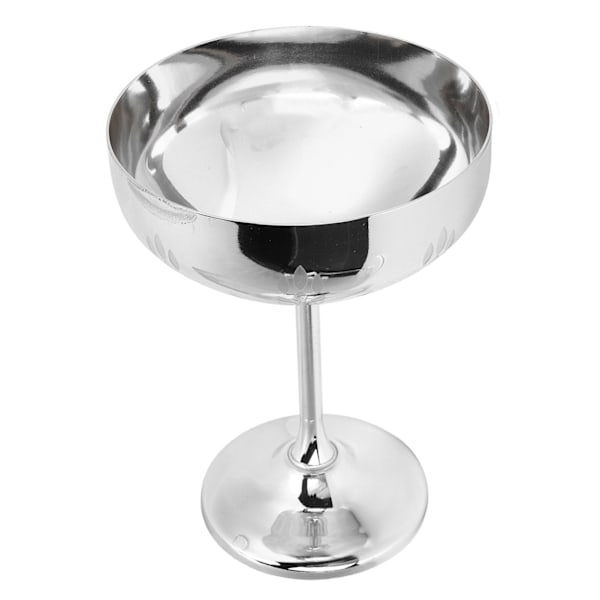 Metall Champagne Glass 304 Rustfritt Stål Goblet Gravert Bar Fest Rødvin Kopp Dekorative Kopper Hvete Øre Kopp Speil