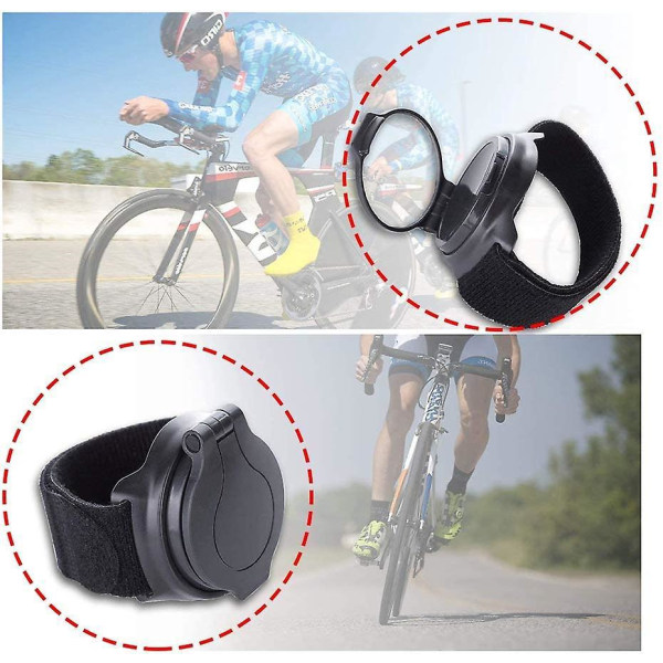 Cyclist Arm-Bärbar 360° vidvinkel backspegel för cykel